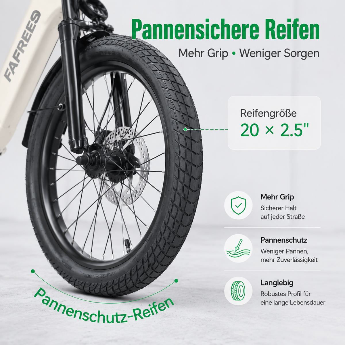 Veliroz F20 Fold Fafrees I Premium Klapp-E-Bike mit 95km