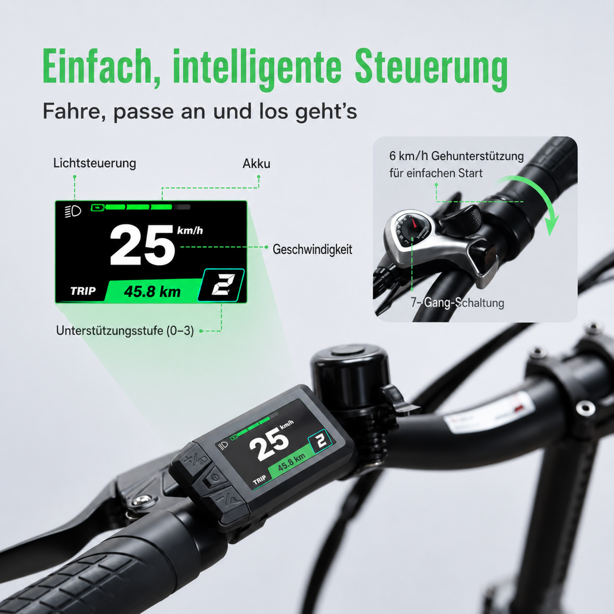 Veliroz F20 Fold Fafrees I Premium Klapp-E-Bike mit 95km